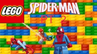 SpiderMan versus spider woman SpiderMan Lego movie pt 2￼ [upl. by Klayman]