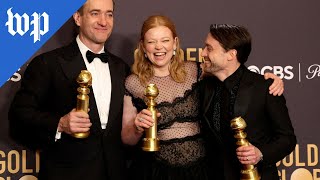 ‘Succession’ ‘Oppenheimer’ dominate the Golden Globes [upl. by Canty]