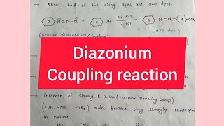 Diazonium Coupling reaction and mechanism ll Msc chemistry ll Bsc Chemistry [upl. by Erleena712]