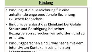 1 Bindungstheorie nach Ainsworth und Bowlby [upl. by Ahgem]