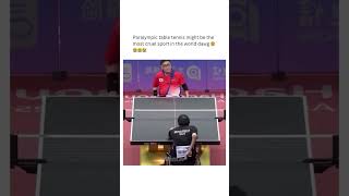 wait for that smirk 😬 tabletennis paraolympics [upl. by Nnylsoj]