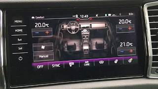 My Skoda Kodiaq  Using ClimatronicTM on Infotainment System HOWTO [upl. by Tnarg]