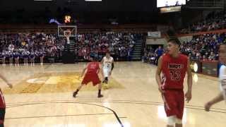 Jake Brown Pine Ridge South Dakota TwoHand Slam Dunk [upl. by Prudy980]