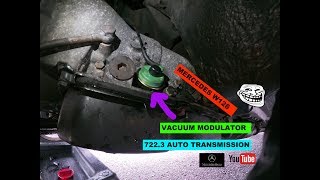 VACUUM MODULATOR REPLACEMENT ON MERCEDES W126 W123  SPECIAL INSTRUCTIONS ENCLOSED [upl. by Enellij276]