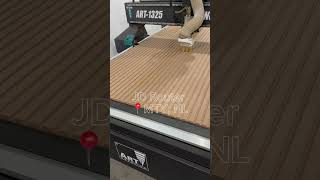 Corte de mdf ranuradoLambrin de mdf con router cnc routercnc carpinteria carpenter [upl. by Ardnassak]