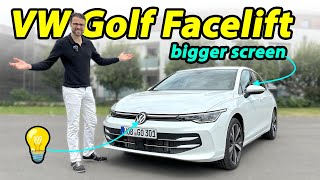 VW Golf facelift driving REVIEW  is the Golf back [upl. by Acirretal]