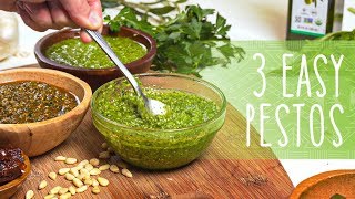 How to Make Pesto  3 Easy Pesto Recipes [upl. by Heer]