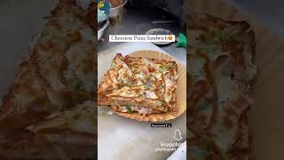 Cheesiest pizza sandwich viral funny comedy fun food shorts short trending ytshorts baby [upl. by Martynne]