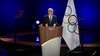 IOC President Thomas Bach announces that he will not consider an extension of his term [upl. by Malchus154]