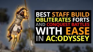 Insane Staff Build DESTROYS In AC Odyssey [upl. by Annam]