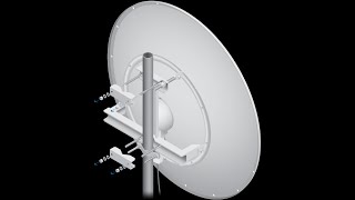 Ensamblado armado y programacion configuración antena Ubiquiti Airfiber 5XHD Plato AF5G34S45 [upl. by Osborne360]