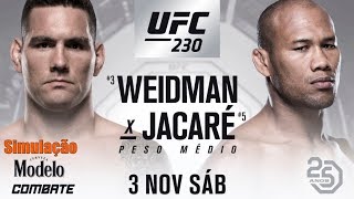 CHRIS WEIDMAN X JACARÉ SOUZA  03112018  UFC 230  Simulação da Luta  UFC 2 [upl. by Rosita959]