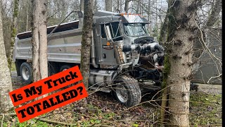 Moving a massive Caterpillar 794AC dump truck [upl. by Adohr603]