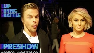 Derek Hough vs Julianne Hough  Lip Sync Battle Preshow [upl. by Netsrijk]