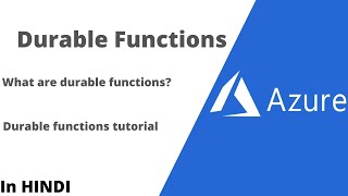 What are durable functions  Azure Durable Functions tutorial Azure for Beginners In Hindi [upl. by Ryann690]