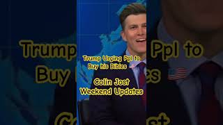 Colin Jost Weekend Update Trump asking supporters to buy his Bible shorts snl trump donaldtrump [upl. by Roath290]