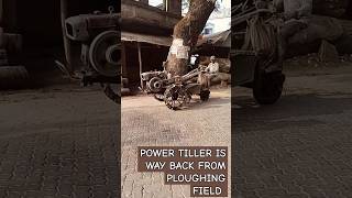 POWER TILLER IS WAY BACK FROM PLOUGHING FIELDAmazing World Views [upl. by Naillij838]