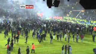 Birmingham City vs Aston Villa Pitch Invasion [upl. by Annis122]