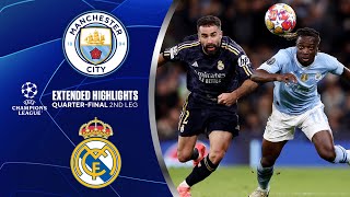 Man City vs Real Madrid Extended Highlights  UCL QuarterFinals 2nd Leg  CBS Sports Golazo [upl. by Lesli685]