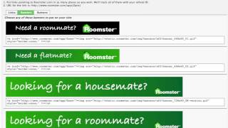 Roomster Affiliate Sign Up [upl. by Yllop779]