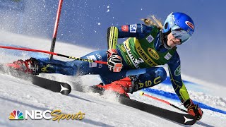 Emotional Mikaela Shiffrin back in winners circle for first time since January  NBC Sports [upl. by Phi454]