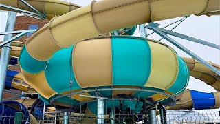 The Pomakai Bowl Water Slide at Aqualibi Water Park Belgium [upl. by Seeto129]