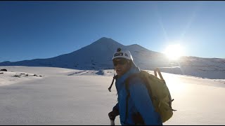 Ascenso en solitario al Volcán Llaima sector los paraguas [upl. by Annahgiel]