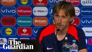 Luka Modric shares touching moment with journalist who asks him never to retire [upl. by Anasor659]