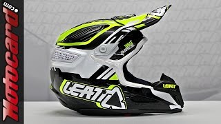 Leatt GPX 55 Composite análisis del casco en Motocardcom [upl. by Salvucci]