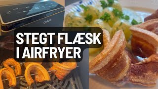 Stegt Flæsk I Airfryer  Få Lækker Sprødstegt Flæsk I Skiver [upl. by Atnaloj]