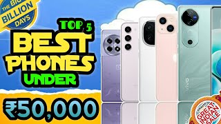 Top 5 Best Flagship Smartphones Under 50000 in Flipkart BBD Sale And Amazon GIF Sale 2024 [upl. by Mert985]