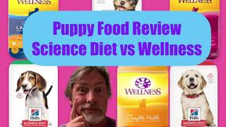 How do Large Breed Puppy foods compare Science Diet vs Wellness review [upl. by Shepp147]