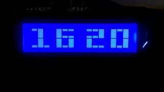 Raspberry Pi clock script using custom big digits [upl. by Johppah]