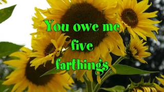 Oranges and Lemons Nursery Rhyme Lyric video Tim Hart and Friends [upl. by Cirdes]