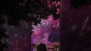 Brisbane Southbank Riverfire Fireworks 2024 [upl. by Secnarfyram430]