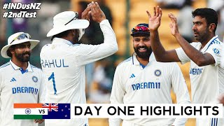 India vs New Zealand 2nd Test DAY 1 Full Match Highlights  IND vs NZ 2nd Test DAY 1 Full Highlights [upl. by Ecaj454]