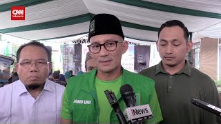 Sandiaga Uno Ucapkan Selamat ke PrabowoGibran [upl. by Duahsar]