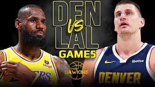 Los Angeles Lakers vs Denver Nuggets Game 5 Full Highlights  2024 WCR1  FreeDawkins [upl. by Hays766]