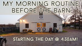 My 430am PreBarn Morning Routine  What Every Day in My Life as a Horse Barn Manager Looks Like [upl. by Ynej]