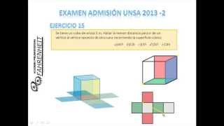 SOLUCIONARIO examen de admision UNSA 2013II  PARTE 12 [upl. by Shurwood186]