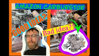 RESCUED 1959 plymouth Savoy gets AN AMAZON carburetor Can we make it work mopar automobile [upl. by Anerhs]