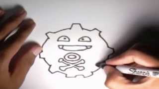 Como dibujar a Koffing Pokémon l How to draw Pokémon Koffing [upl. by Lipp]