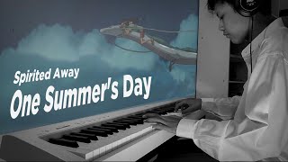 One Summers Day  Spirited Away Joe Hisaishi Piano Cover [upl. by Aisanat]