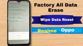 How To Reset Factory All Data Erase Oppo Realme Mobile Phone  Wipe Data Reset  Format All Data [upl. by Liebermann]