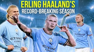 Erling Haalands RecordBreaking Season [upl. by Onej943]