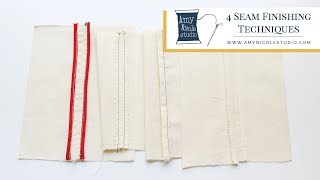 4 Types of Seam Finishes for Garment Sewing [upl. by Krongold]