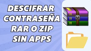 Como Descifrar Contraseñas en Rar o Zip Sin Programas  Abrir Zip o Rar Sin Contraseña [upl. by Ezara]