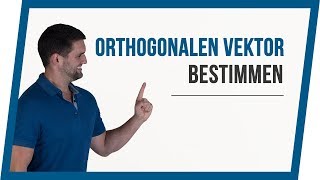 Vektor bestimmen der orthogonal senkrecht ist  Mathe by Daniel Jung [upl. by Htennaj]