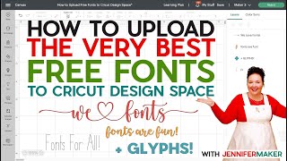 How Do I Upload Free Fonts to Cricut Design Space  2023 Windows amp Mac Step by Step [upl. by Vatsug]