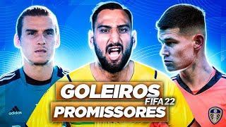 14 MELHORES GOLEIROS PROMESSAS DO MODO CARREIRA FIFA 22 [upl. by Gaynor150]